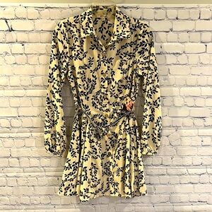 Floral Print Long Sleeve Dress